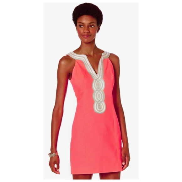 Lilly Pulitzer - Valley Shift Dress in Cayenne Coral | 12 - Picture 1 of 4